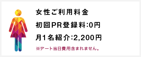 結婚相談所ご利用料金男性